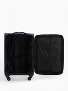 Чемодан на колёсах средний 72 л (M), на молнии, кодовый замок, 4 колеса, синий - Фото 8