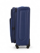 Чемодан на колёсах большой 97 л (L), на молнии, кодовый замок, 4 колеса, синий - Фото 4