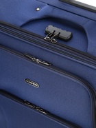 Чемодан на колёсах большой 97 л (L), на молнии, кодовый замок, 4 колеса, синий - Фото 9