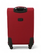 Чемодан на колёсах средний 72 л (M), на молнии, с увеличением, кодовый замок, 4 колеса, красный - Фото 5