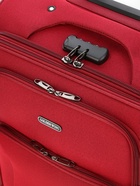 Чемодан на колёсах средний 72 л (M), на молнии, с увеличением, кодовый замок, 4 колеса, красный - Фото 9