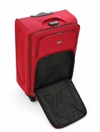 Чемодан на колёсах большой 97 л (L), на молнии, с увеличением, кодовый замок, 4 колеса, красный - Фото 11