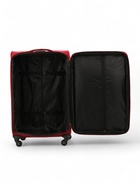 Чемодан на колёсах большой 97 л (L), на молнии, с увеличением, кодовый замок, 4 колеса, красный - Фото 7