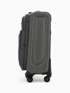 Чемодан на колёсах маленький 45 л (S), на молнии, с увеличением, кодовый замок, 4 колеса, серый - Фото 3