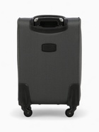 Чемодан на колёсах маленький 45 л (S), на молнии, с увеличением, кодовый замок, 4 колеса, серый - Фото 4