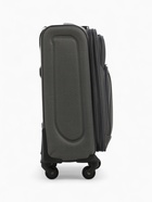 Чемодан на колёсах маленький 45 л (S), на молнии, с увеличением, кодовый замок, 4 колеса, серый - Фото 5