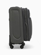 Чемодан на колёсах маленький 45 л (S), на молнии, с увеличением, кодовый замок, 4 колеса, серый - Фото 6