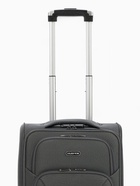 Чемодан на колёсах маленький 45 л (S), на молнии, с увеличением, кодовый замок, 4 колеса, серый - Фото 7