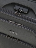 Чемодан на колёсах маленький 45 л (S), на молнии, с увеличением, кодовый замок, 4 колеса, серый - Фото 10