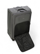 Чемодан на колёсах большой 97 л (L), на молнии, с увеличением, кодовый замок, 4 колеса, серый - Фото 11