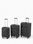 Чемодан на колёсах большой 97 л (L), на молнии, с увеличением, кодовый замок, 4 колеса, серый - Фото 12