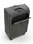 Чемодан на колёсах большой 97 л (L), на молнии, с увеличением, кодовый замок, 4 колеса, серый - Фото 10