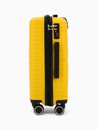 Чемодан на колёсах маленький 44 л (S), на молнии, кодовый замок, 4 колеса, жёлтый - Фото 3