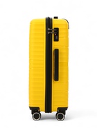 Чемодан на колёсах средний 75 л (M), на молнии, кодовый замок, 4 колеса, жёлтый - Фото 3