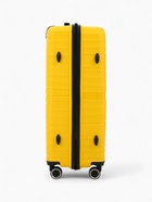 Чемодан на колёсах большой 111 л (L), на молнии, кодовый замок, 4 колеса, жёлтый - Фото 5