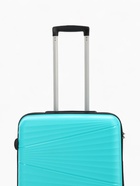 Чемодан на колёсах средний 75 л (M), на молнии, кодовый замок, 4 колеса, голубой - Фото 6