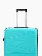 Чемодан на колёсах большой 111 л (L), на молнии, кодовый замок, 4 колеса, голубой - Фото 6