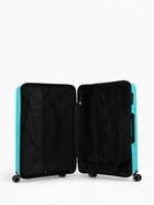 Чемодан на колёсах большой 111 л (L), на молнии, кодовый замок, 4 колеса, голубой - Фото 7