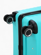 Чемодан на колёсах большой 111 л (L), на молнии, кодовый замок, 4 колеса, голубой - Фото 10