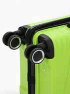 Чемодан на колёсах маленький 44 л (S), на молнии, кодовый замок, 4 колеса, зелёный - Фото 10