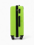 Чемодан на колёсах средний 75 л (M), на молнии, кодовый замок, 4 колеса, зелёный - Фото 3