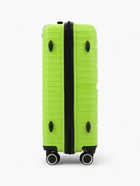 Чемодан на колёсах средний 75 л (M), на молнии, кодовый замок, 4 колеса, зелёный - Фото 5
