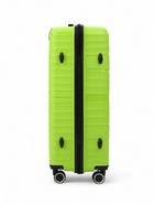 Чемодан на колёсах большой 111 л (L), на молнии, кодовый замок, 4 колеса, зелёный - Фото 5