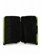 Чемодан на колёсах большой 111 л (L), на молнии, кодовый замок, 4 колеса, зелёный - Фото 7