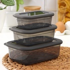 УЦЕНКА Набор контейнеров пищевых «Респект», 2 шт., 0.4 л, 0.7 л, нет контейнера 1.2 л, графитовый - Фото 7