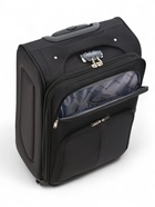 УЦЕНКА Чемодан на колёсах средний 72 л (M), на молнии, кодовый замок, 4 колеса, чёрный - Фото 9