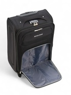 УЦЕНКА Чемодан на колёсах средний 72 л (M), на молнии, кодовый замок, 4 колеса, чёрный - Фото 10