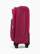 УЦЕНКА Чемодан на колёсах Royalbag маленький 46 л (S), на молнии, с увеличением, кодовый замок, 4 колеса, розовый - Фото 3