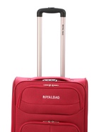 УЦЕНКА Чемодан на колёсах средний 60 л (M), на молнии, с увеличением, кодовый замок, 4 колеса, красный - Фото 6