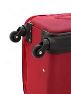 УЦЕНКА Чемодан на колёсах средний 60 л (M), на молнии, с увеличением, кодовый замок, 4 колеса, красный - Фото 7