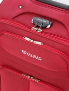 УЦЕНКА Чемодан на колёсах средний 60 л (M), на молнии, с увеличением, кодовый замок, 4 колеса, красный - Фото 8