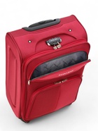 УЦЕНКА Чемодан на колёсах средний 60 л (M), на молнии, с увеличением, кодовый замок, 4 колеса, красный - Фото 9