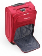 УЦЕНКА Чемодан на колёсах средний 60 л (M), на молнии, с увеличением, кодовый замок, 4 колеса, красный - Фото 10