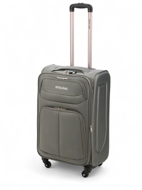 {{photo.Alt || photo.Description || 'УЦЕНКА Чемодан на колёсах средний 60 л (M), на молнии, с увеличением, кодовый замок, 4 колеса, серый'}}