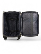 УЦЕНКА Чемодан на колёсах средний 60 л (M), на молнии, с увеличением, кодовый замок, 4 колеса, серый - Фото 5