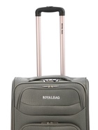 УЦЕНКА Чемодан на колёсах средний 60 л (M), на молнии, с увеличением, кодовый замок, 4 колеса, серый - Фото 6