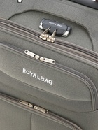 УЦЕНКА Чемодан на колёсах средний 60 л (M), на молнии, с увеличением, кодовый замок, 4 колеса, серый - Фото 8