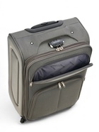 УЦЕНКА Чемодан на колёсах средний 60 л (M), на молнии, с увеличением, кодовый замок, 4 колеса, серый - Фото 10