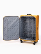 УЦЕНКА Чемодан на колёсах Bagvoyage большой 113 л (L), на молнии, 4 колеса, жёлтый - Фото 5