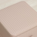 УЦЕНКА Комод 3-х секционный «Плетенка», 37.5×36×63 см, какао - Фото 2