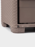 УЦЕНКА Комод 3-х секционный «Плетенка», 37.5×36×63 см, какао - Фото 2