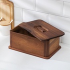 УЦЕНКА Хлебница, 30×20×13 см, тропическая акация - Фото 2