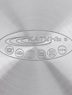 Кастрюля Катунь «Элис Голд», 2.5 л, d=18 см, стеклянная крышка, золотые ручки, капсульное дно, индукция, нержавеющая сталь, серебристая - Фото 7