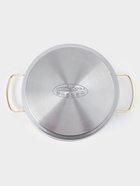 Кастрюля Катунь, 4.5 л, d=23.5 см, стеклянная крышка, золотые ручки, капсульное дно, индукция, нержавеющая сталь, серебристая - Фото 6