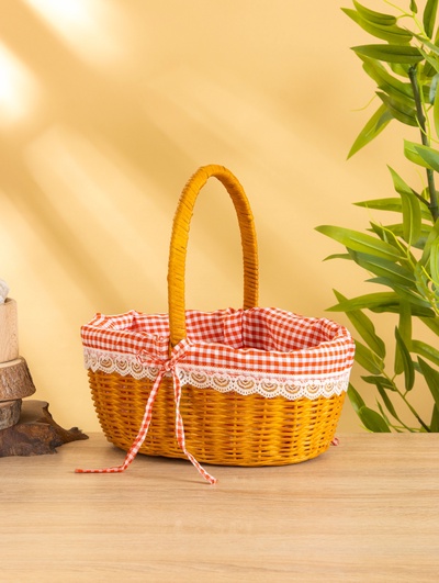 Корзина для пикника, 25×22×26 см, ротанг