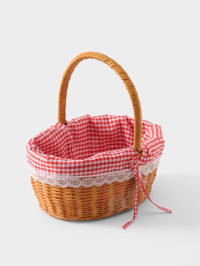 Корзина для пикника, 25×22×26 см, ротанг